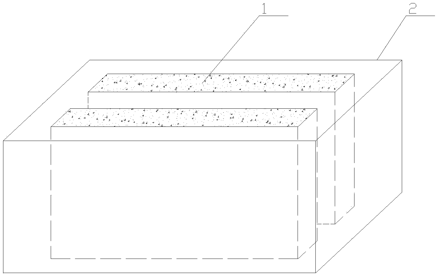 Composite building block as well as production mold and production method thereof