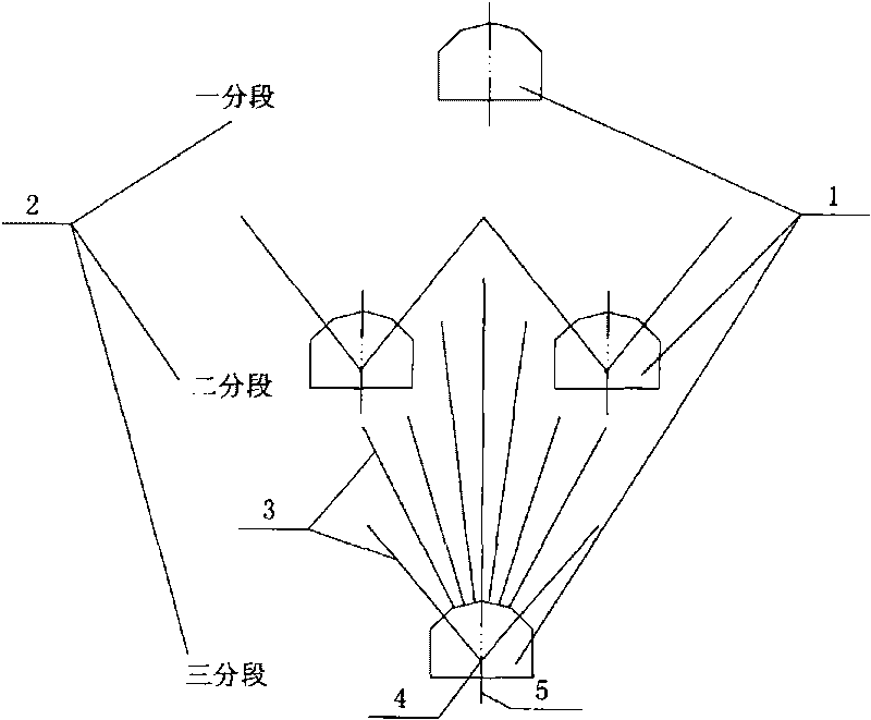 Deep hole arranging method in mining