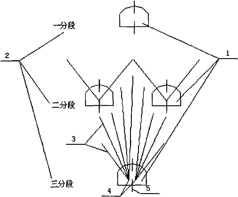 Deep hole arranging method in mining