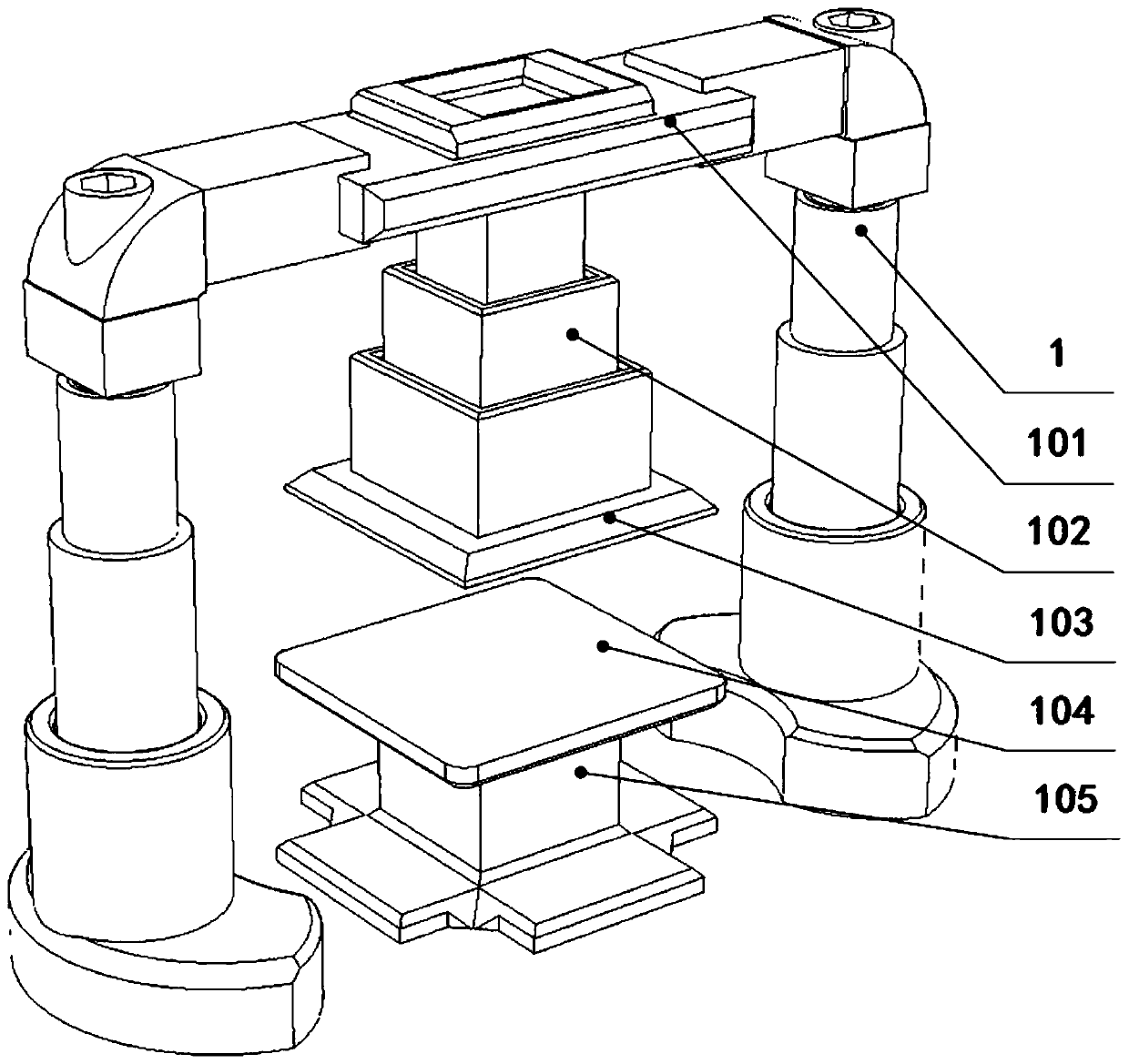 Deep processing treatment device of aluminum plate