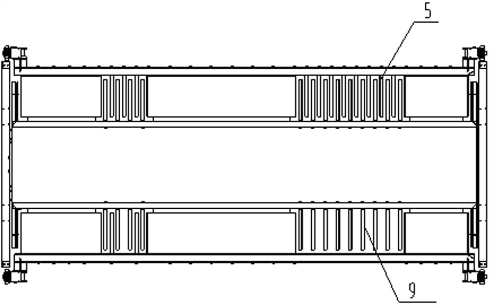 Comb tooth safety exchange system of pit type mechanical three-dimensional parking garage