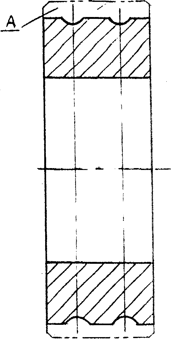 Hard alloy composite roll collar for high-speed wire production line and method for manufacturing the same