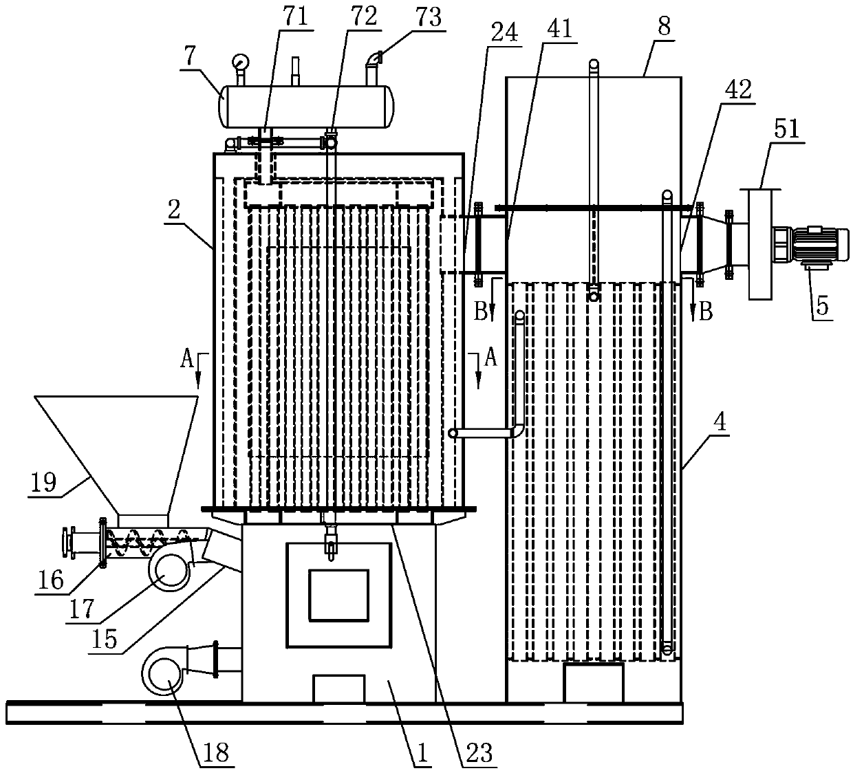 Biomass steam generator