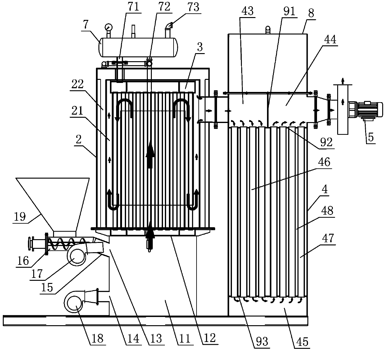 Biomass steam generator