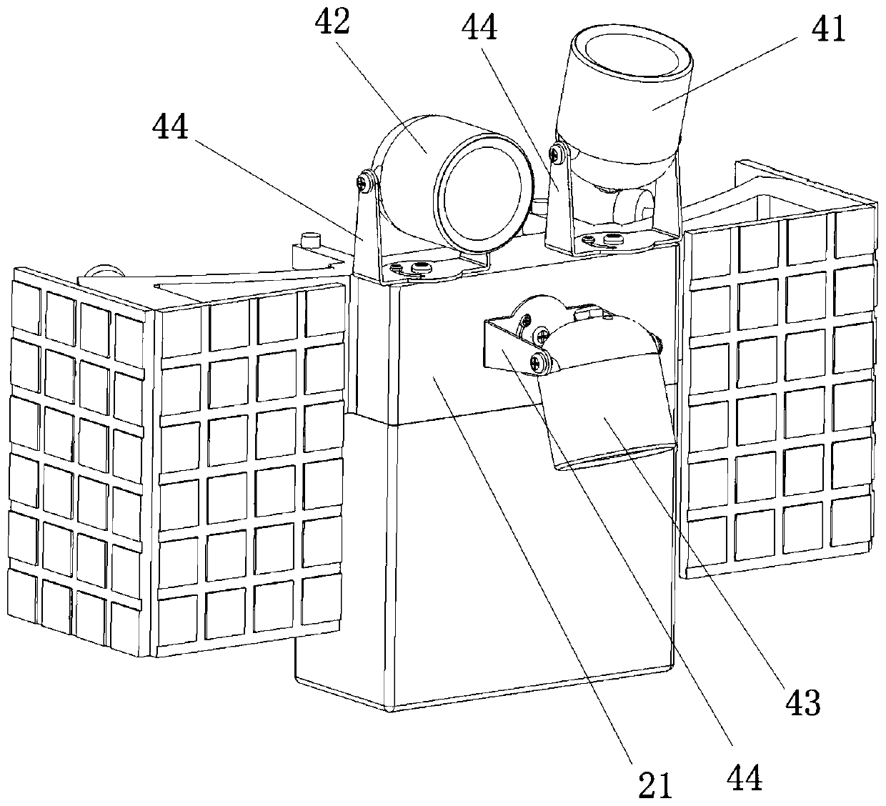 Annular camera device for steel tube tower