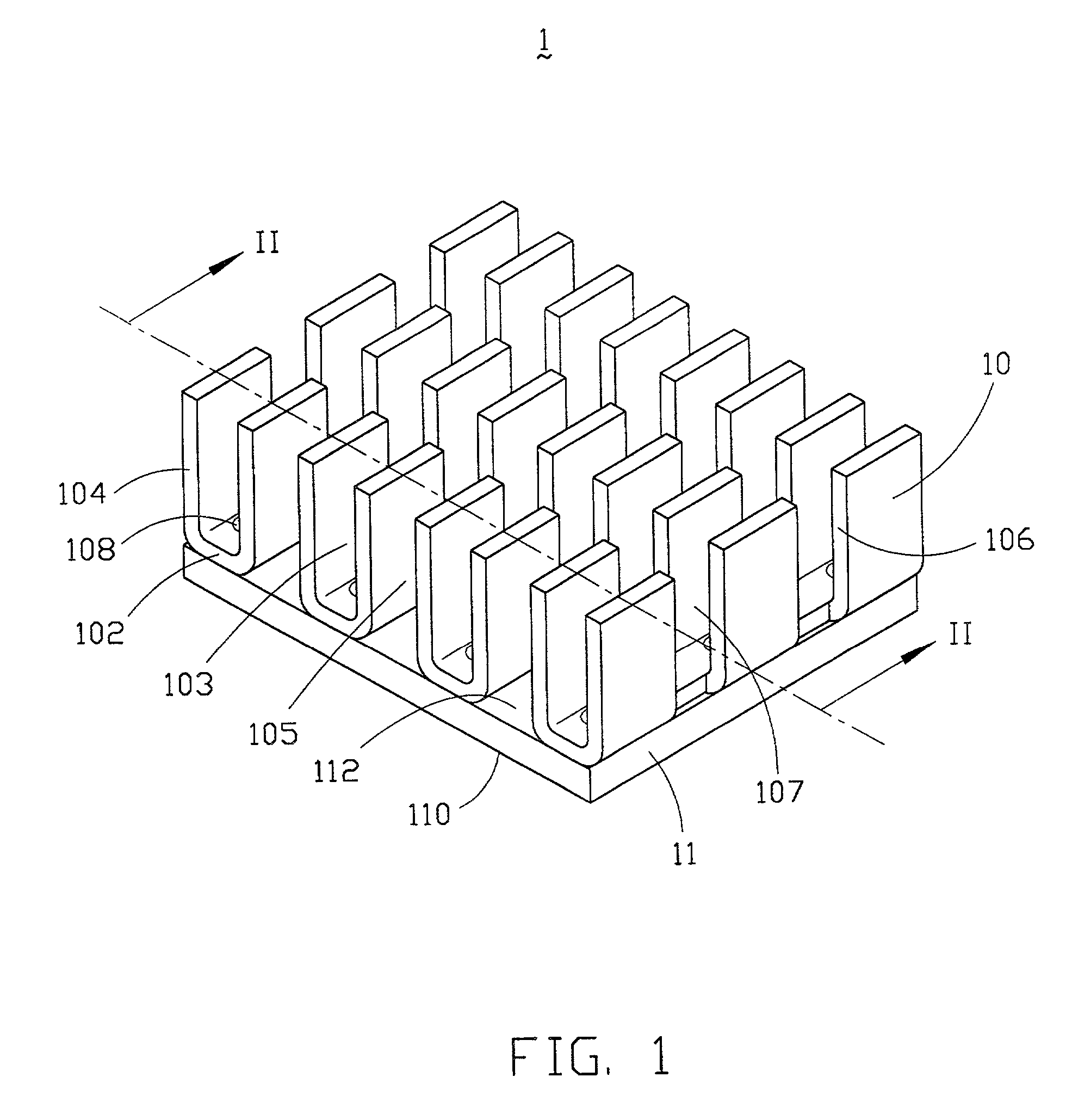 Heat sink and method for making the same