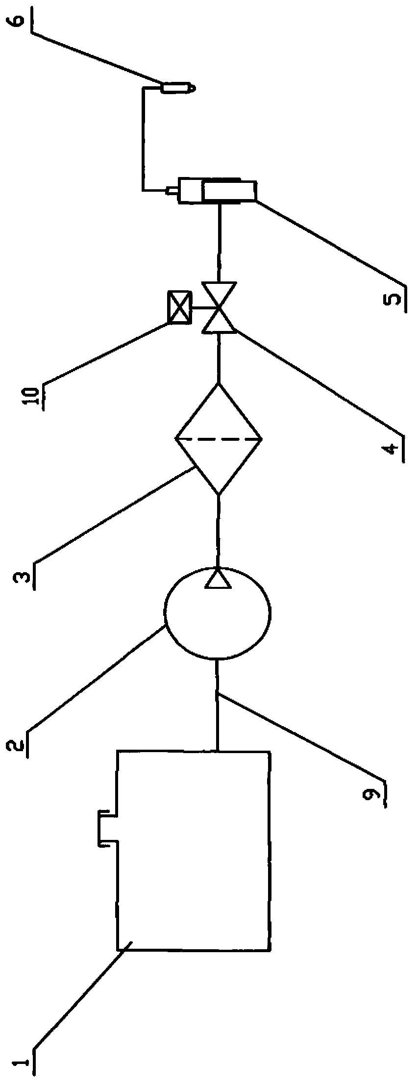 Structure improved diesel engine fuel supplying system