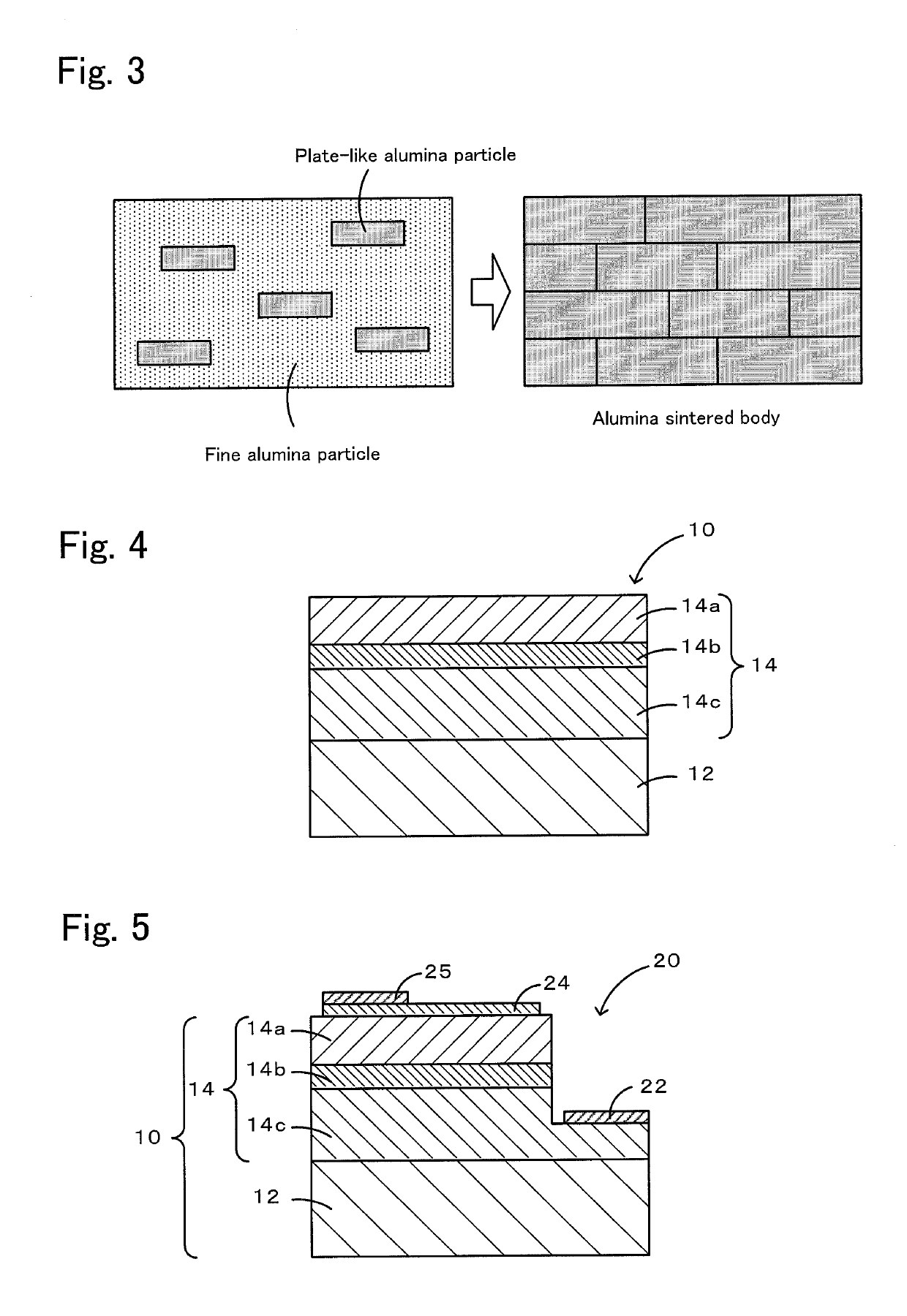 Alumina sintered body and base substrate for optical device