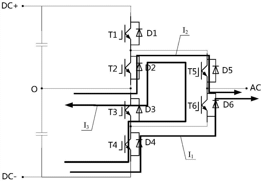 A kind of anpc type three-level inverter, modulation method and electrical equipment