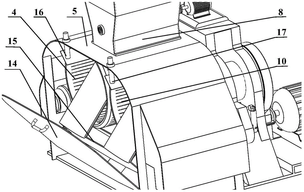 Double supporting rollers-type double circular molds granulator