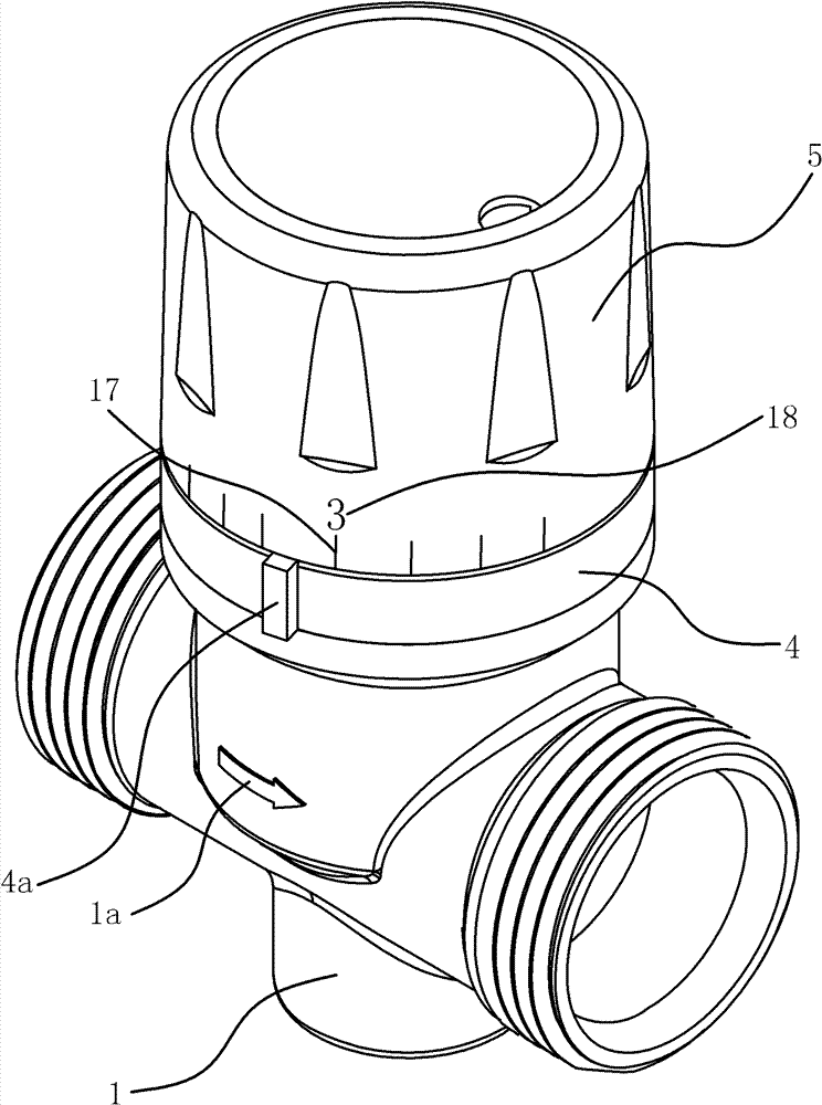 Floor heating thermostatic valve