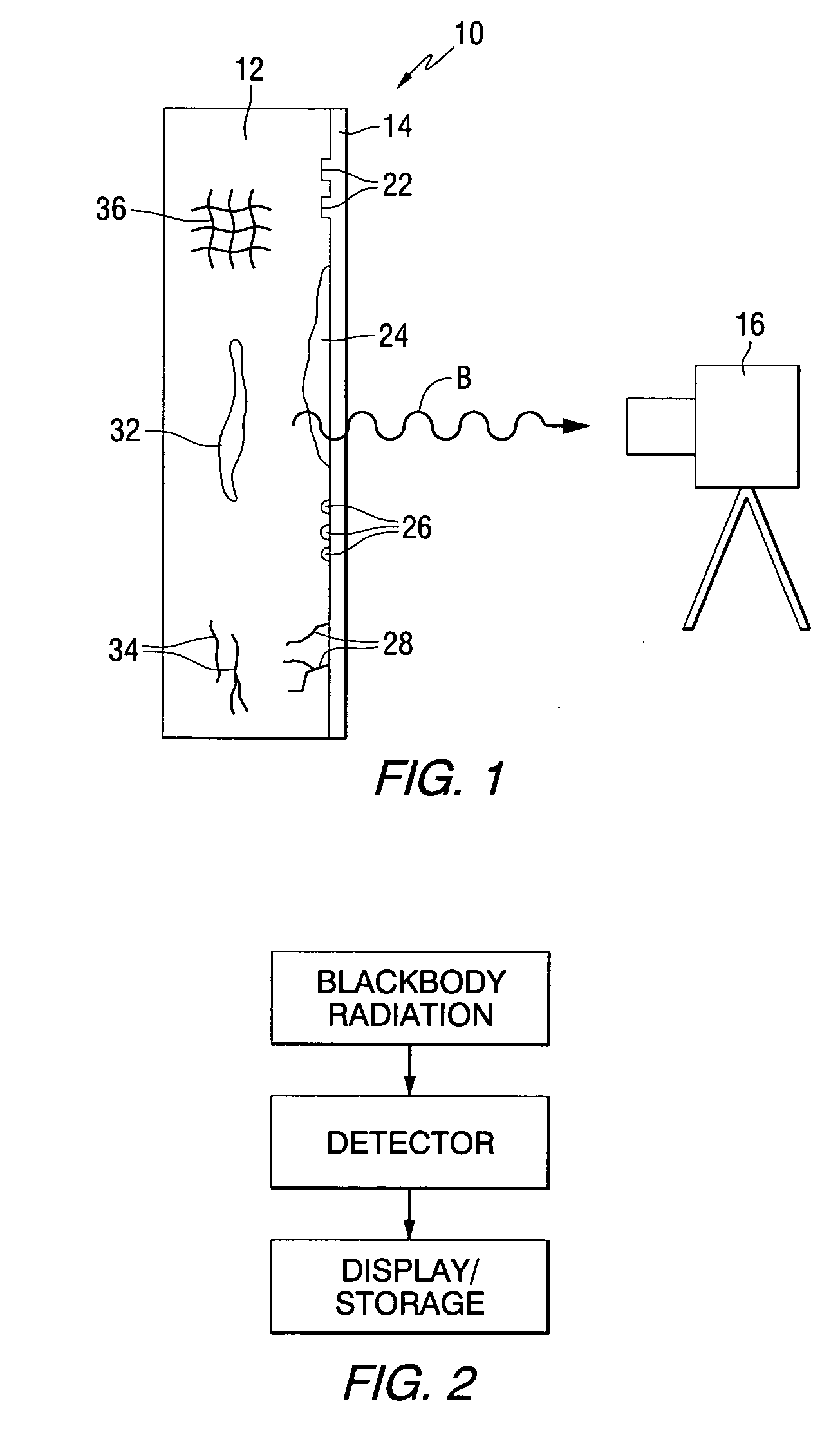 System for detecting structural defects and features utilizing blackbody self-illumination