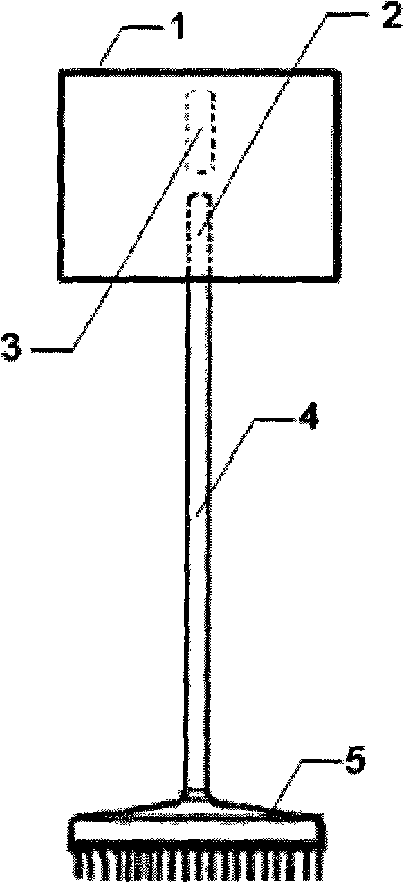 Cleaning tool set capable of being placed at corner of walls