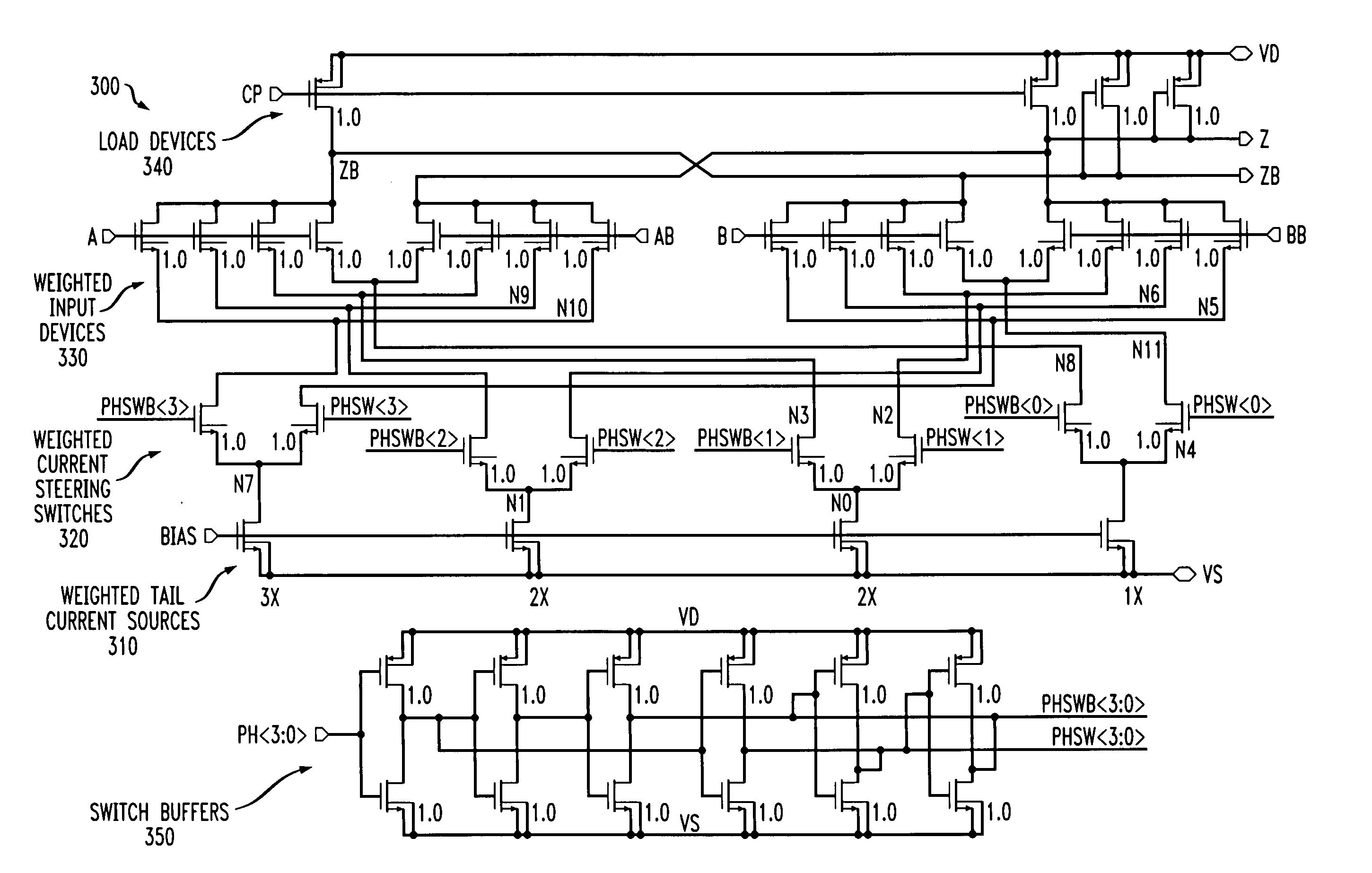 Methods and apparatus for improved phase switching and linearity in an analog phase interpolator