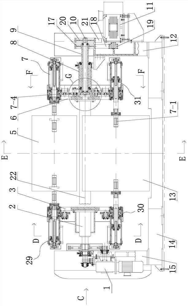 Reel unwinding and printing printing without serial axis fixed unit