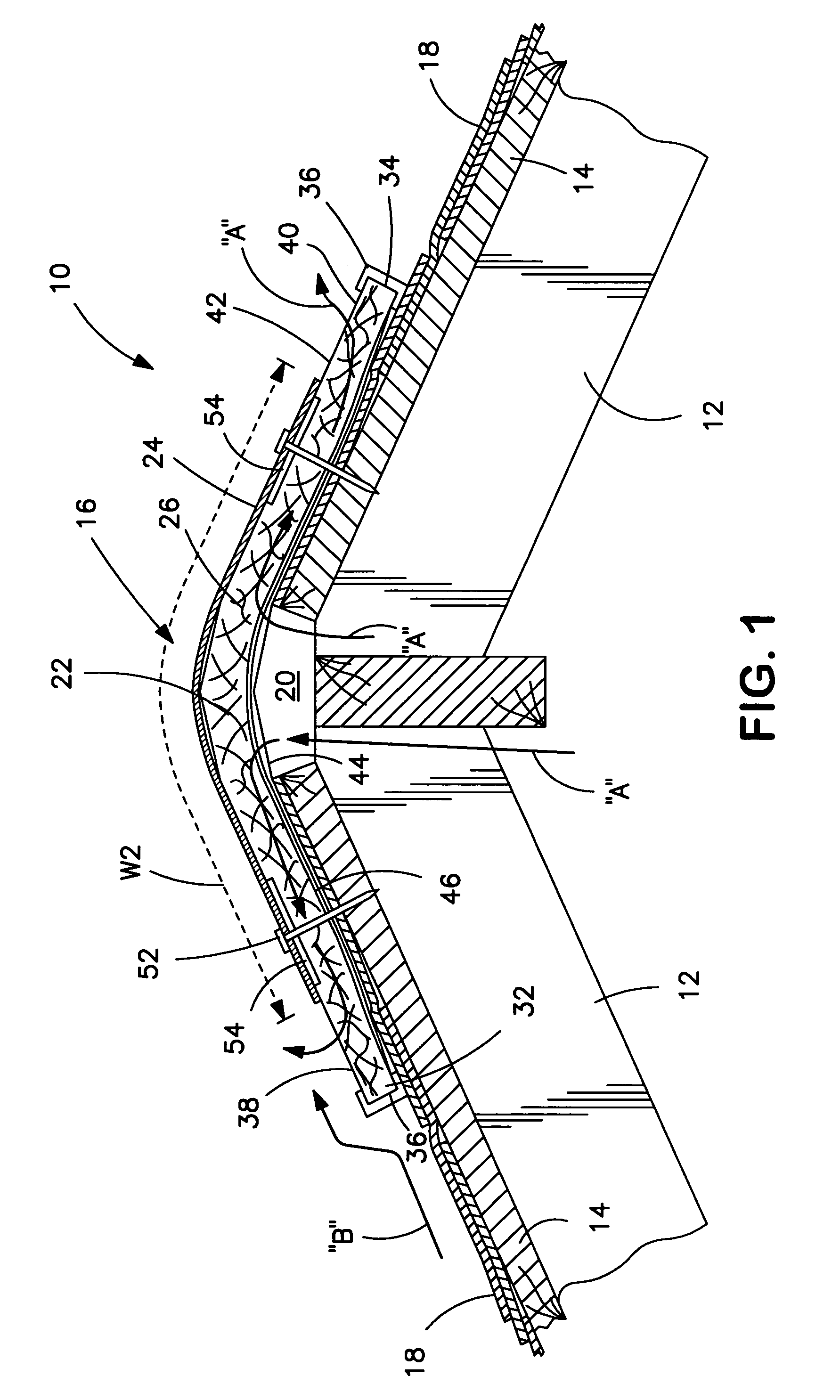 Rollable roof ridge vent having baffles