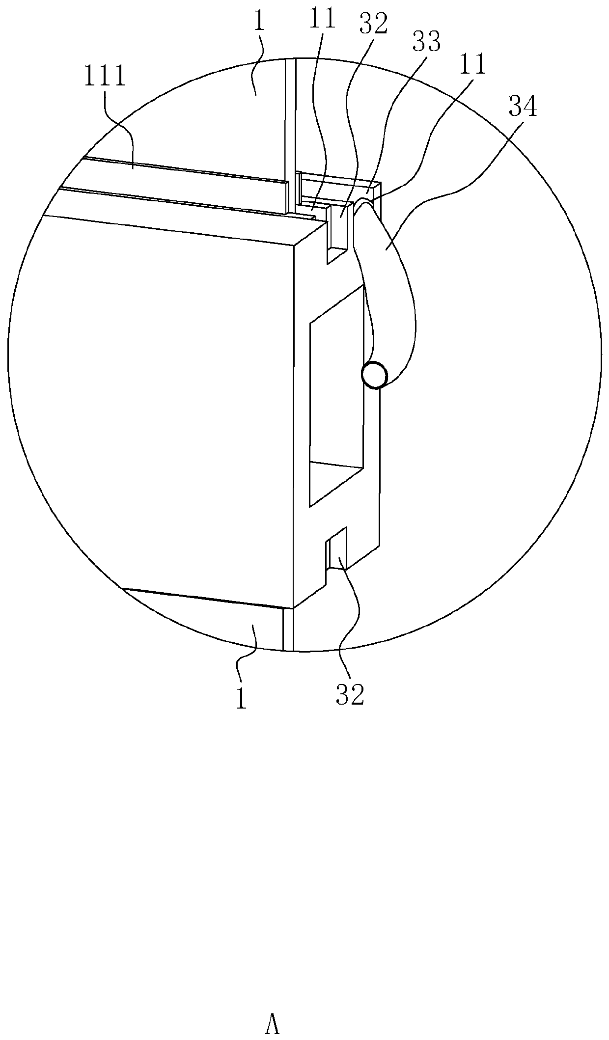 Glass curtain wall with drainage structure and mounting method thereof