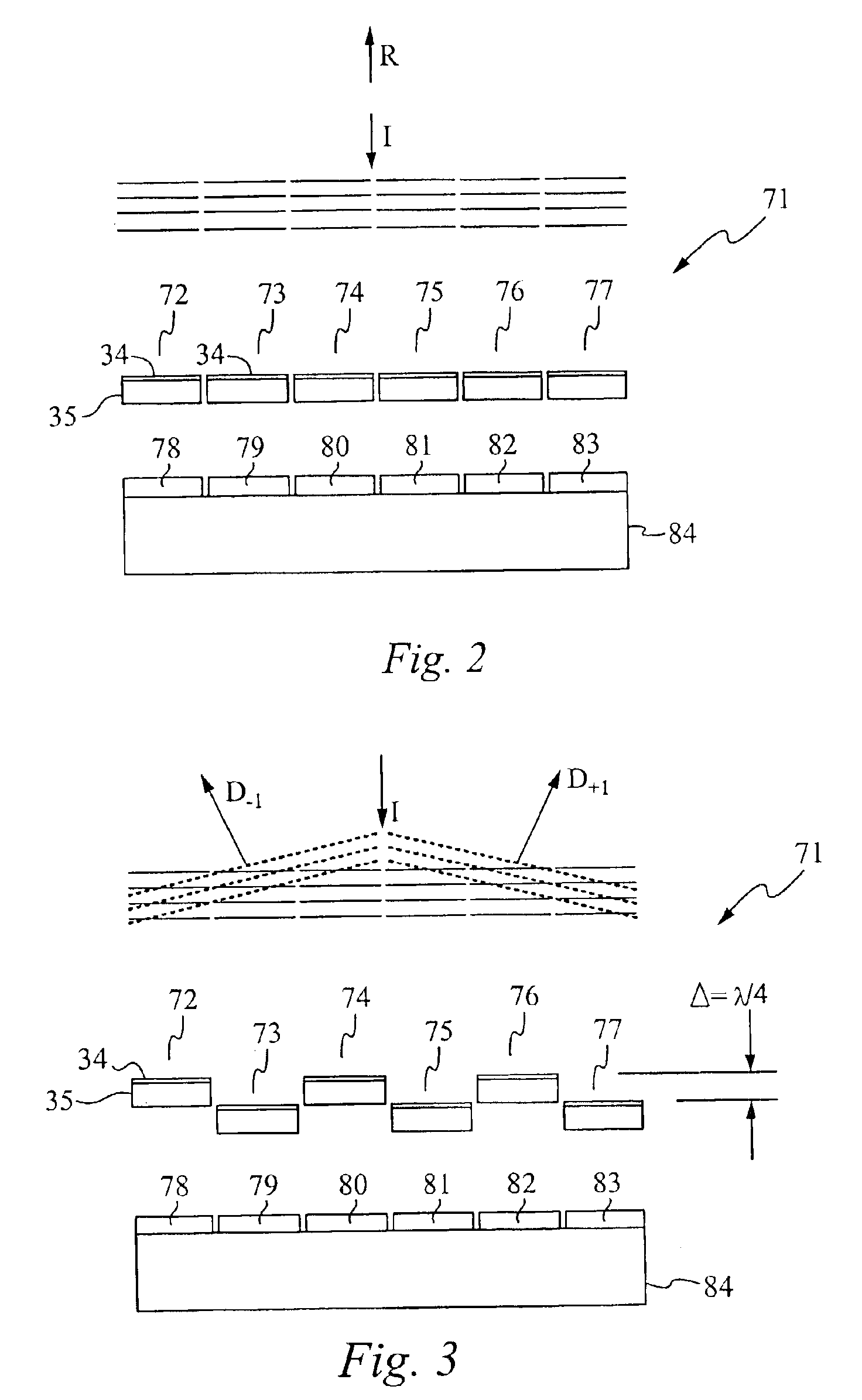 Chirped optical MEM device