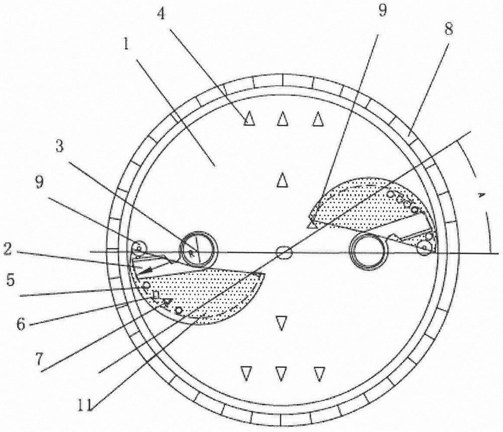 Grinding disc capable of preventing grinding tool bit from being clamped for food waste disposer