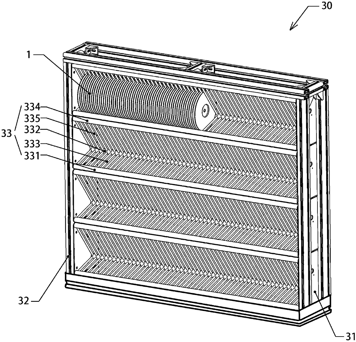 Automatic storage equipment for SMT (surface mount technology) charging trays