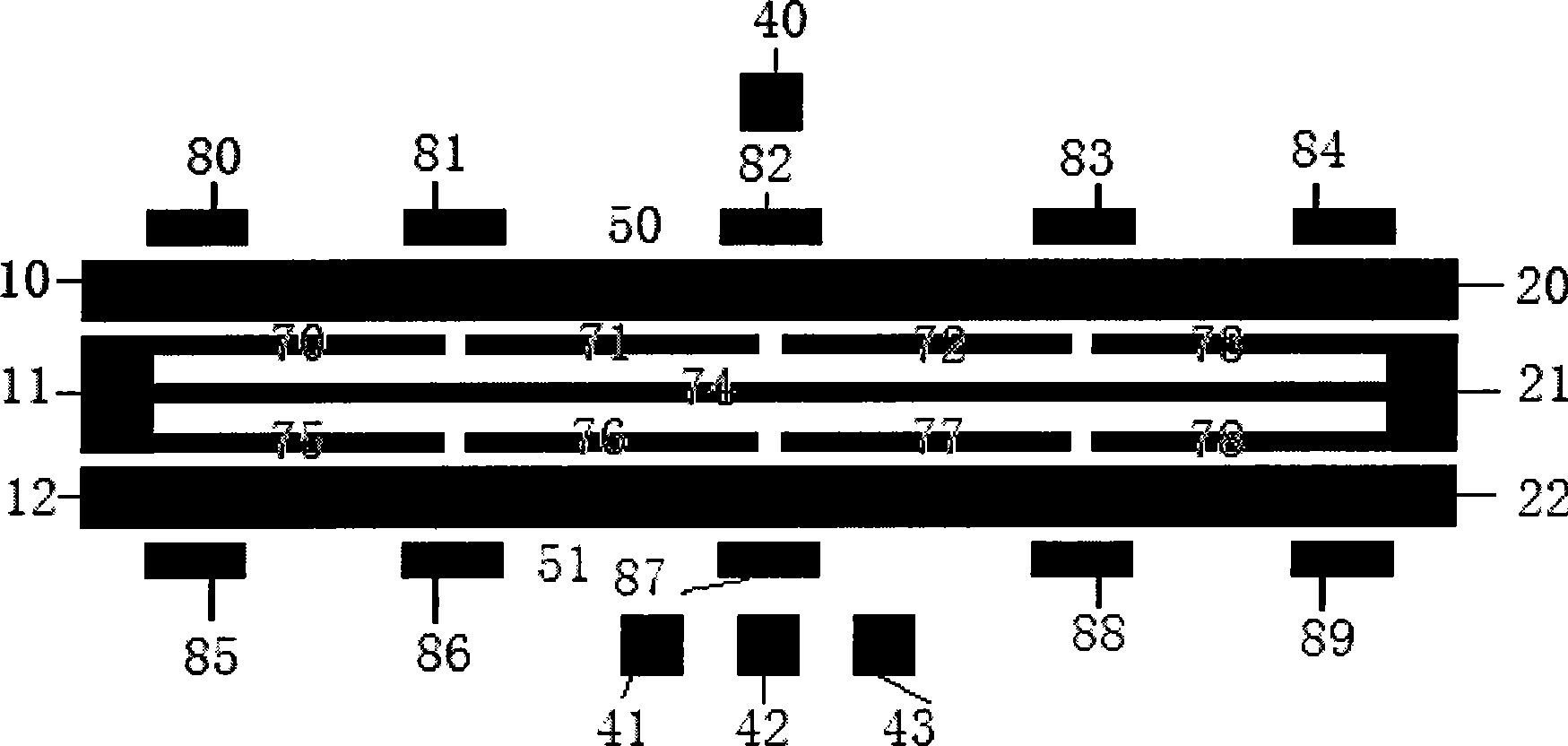 Reconfigurable microwave low-pass filter containing MEMS switch and its manufacturing method