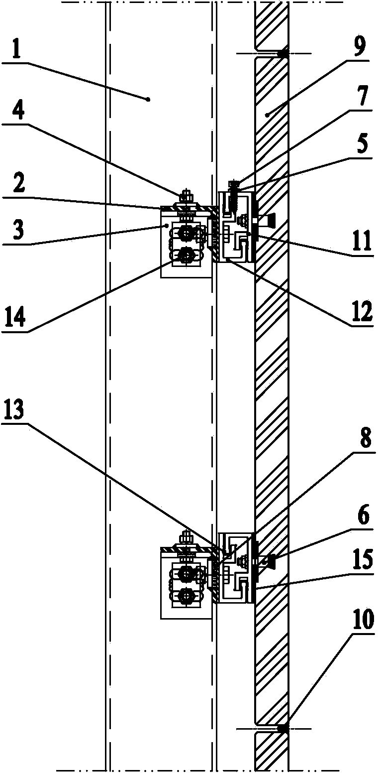 Back-tied stone curtain wall