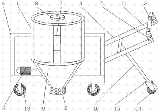 Rotary-nozzle agricultural irrigating barrel