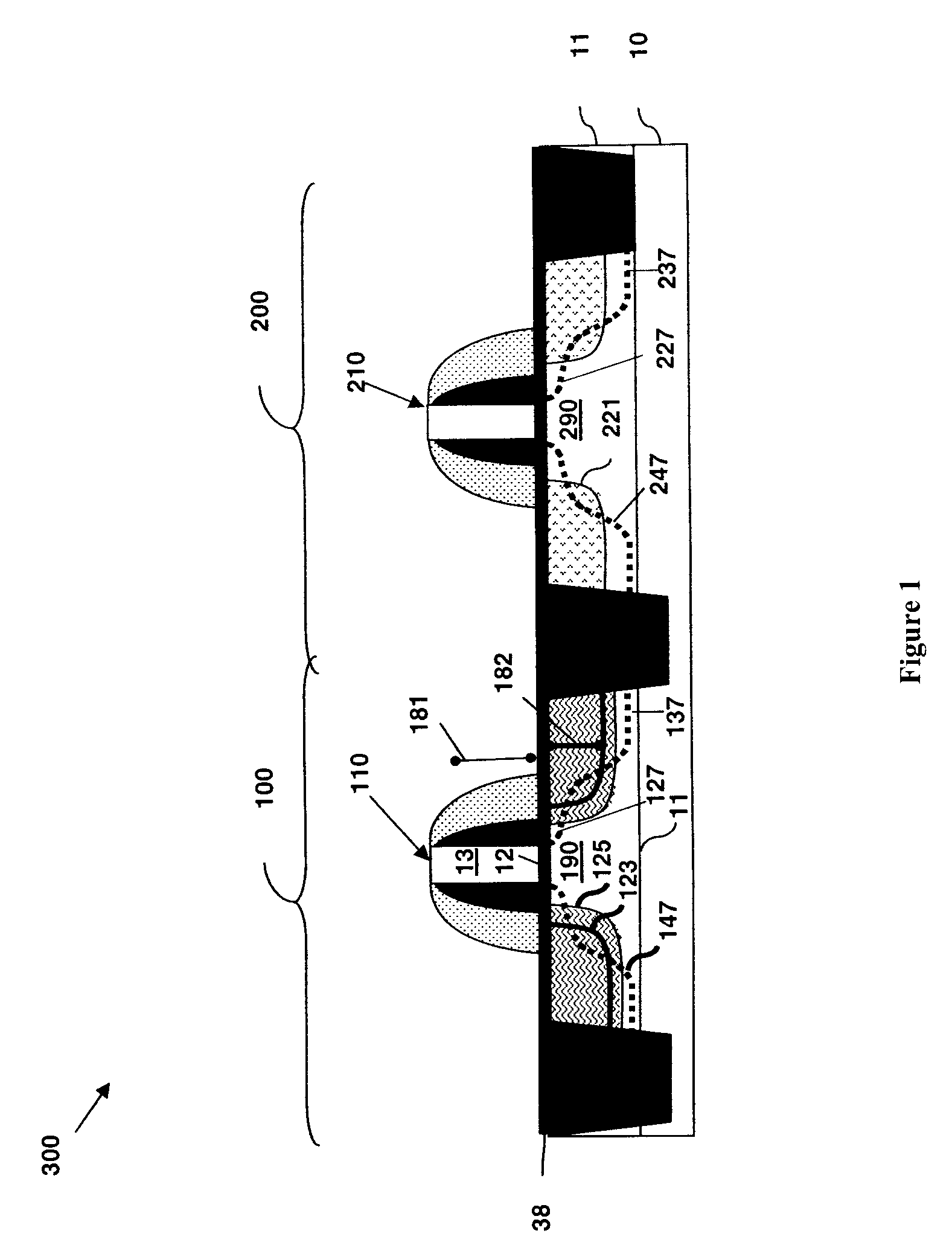 Semiconductor structure and method of forming the structure