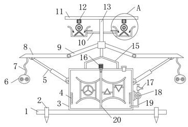 Convenient-to-clean deinsectization device for agricultural production