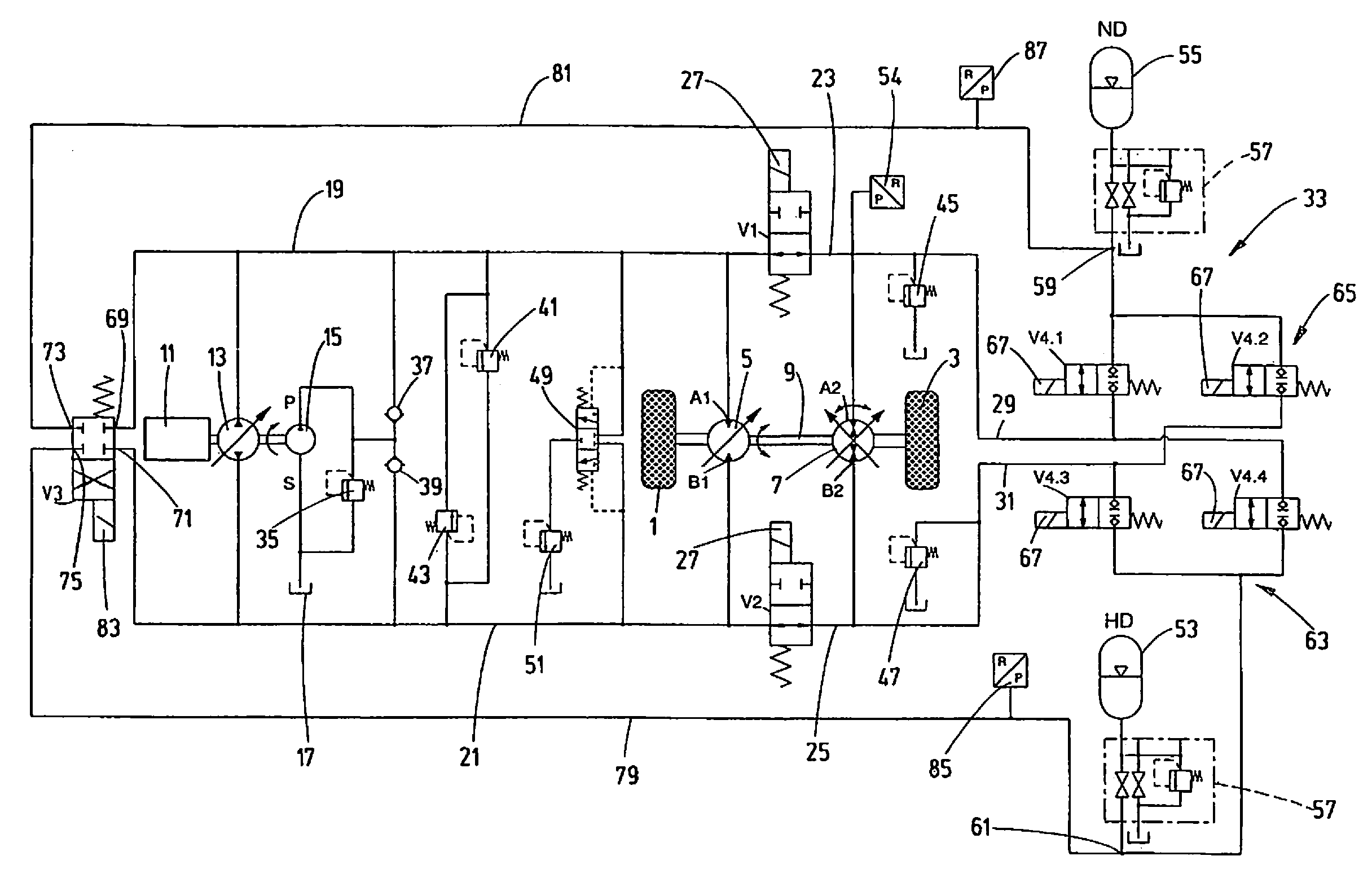 Hydrostatic drive system