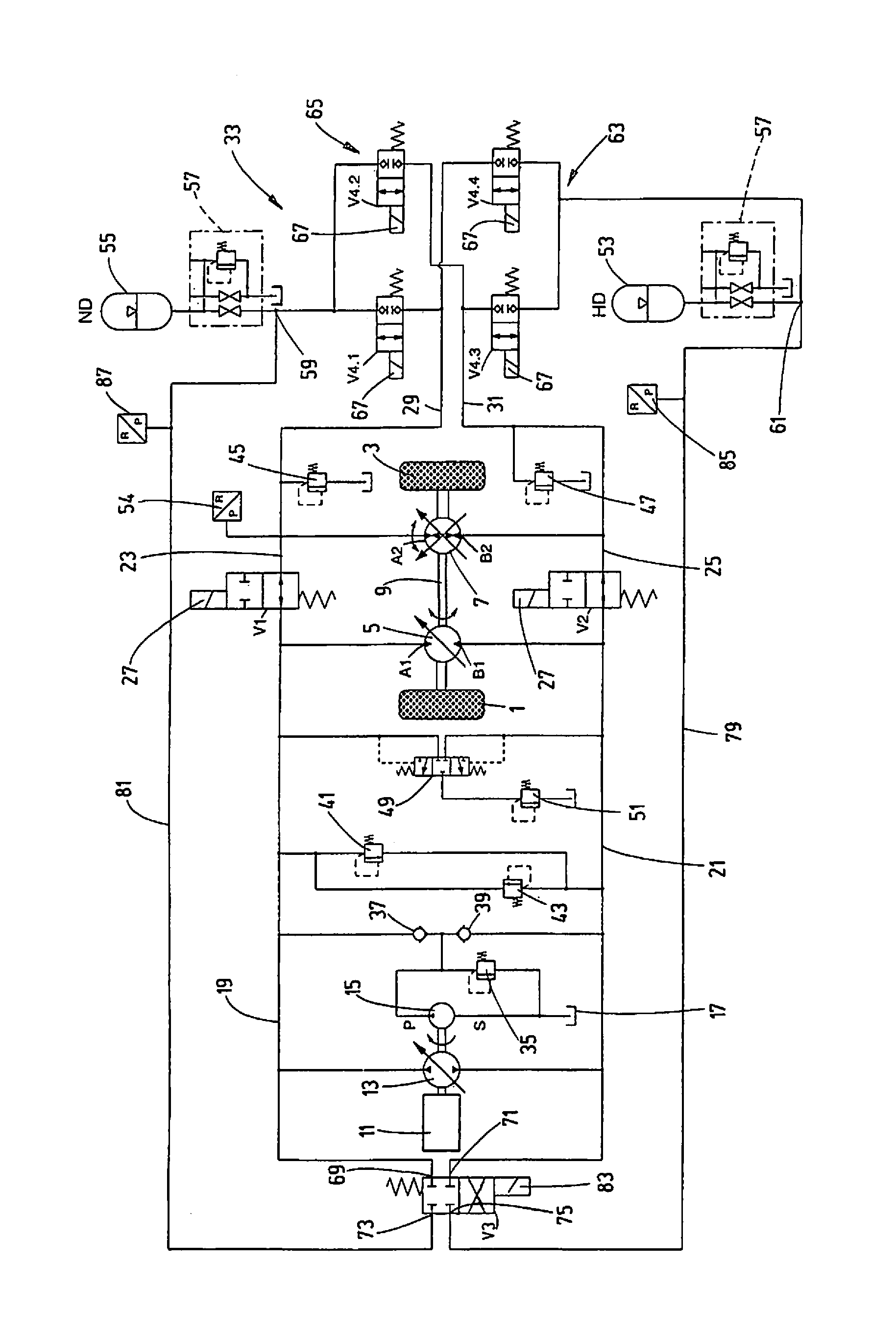 Hydrostatic drive system