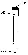 Efficient electronic temperature test rod