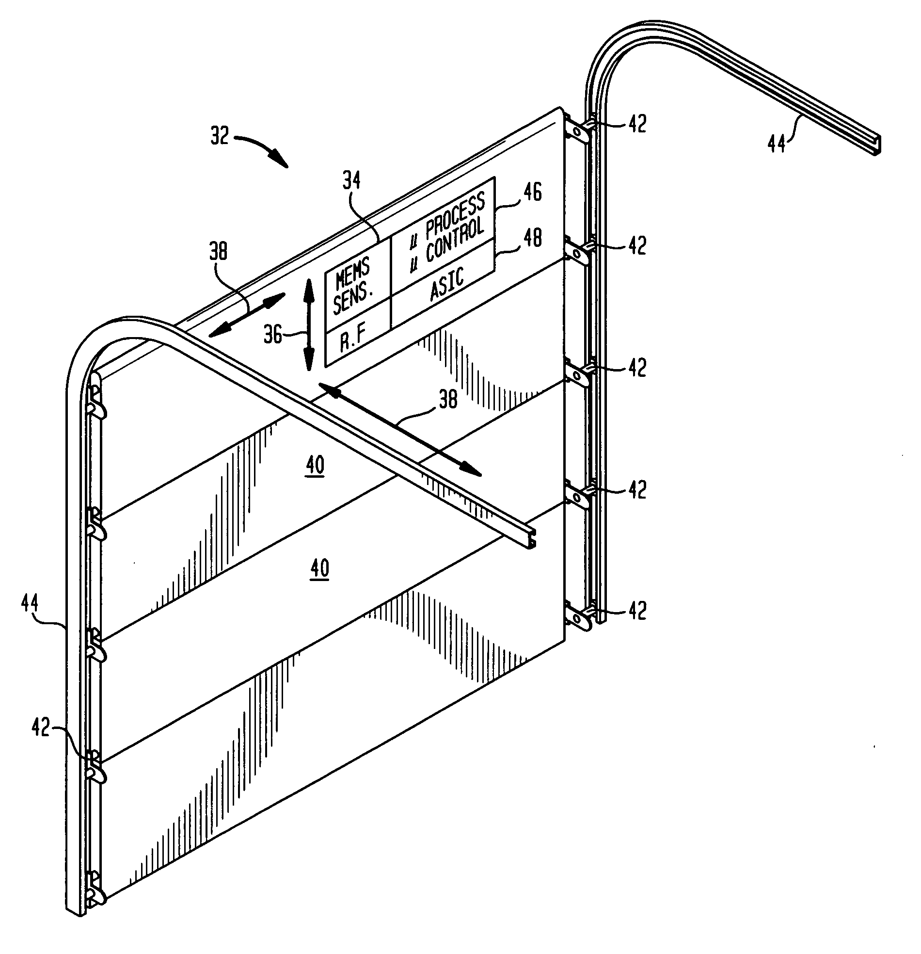 MEMS based garage door sensor