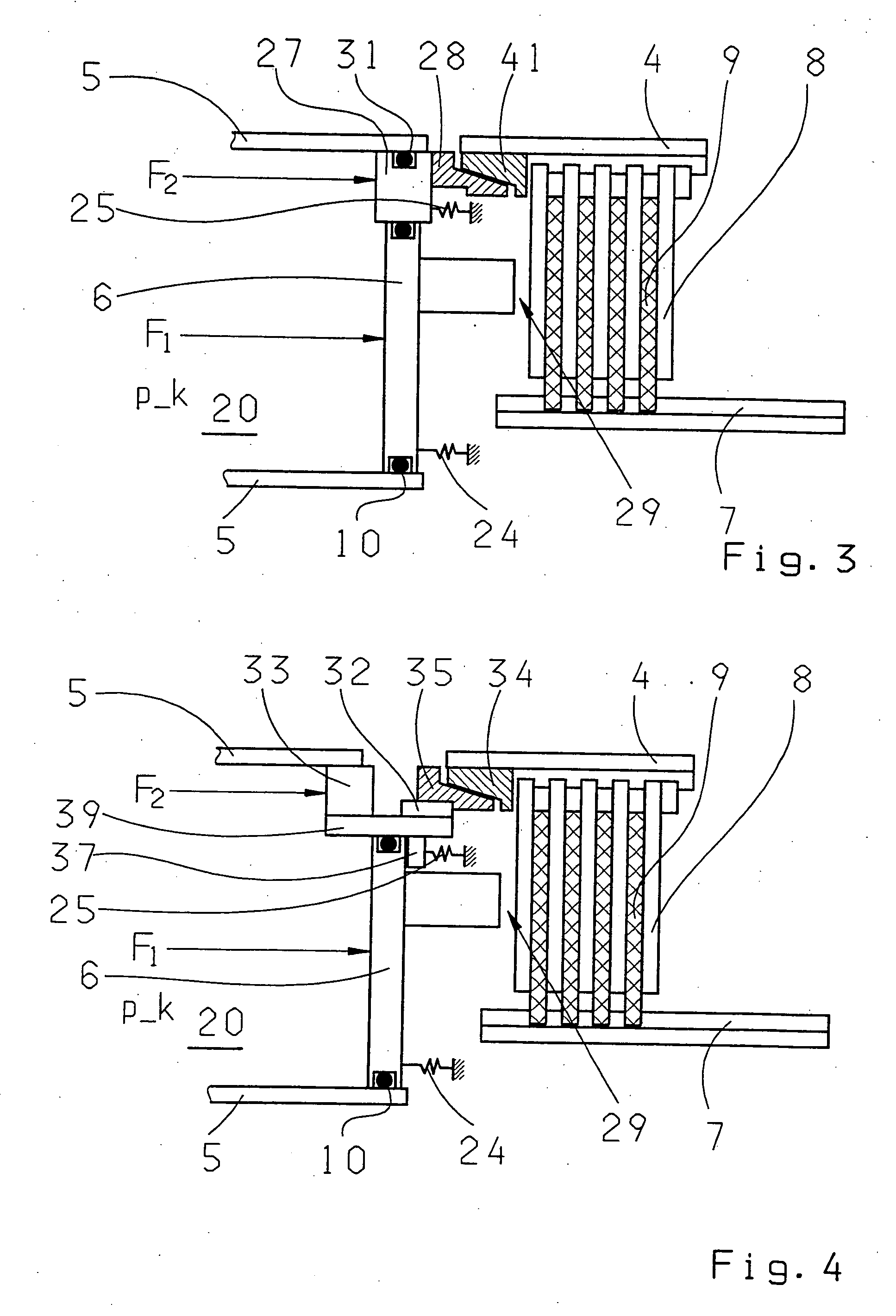 Automatic gearbox with a hydraulically actuated shifting element