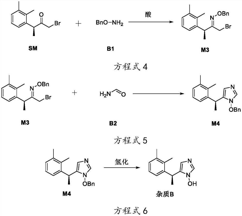 Preparation method of dexmedetomidine hydrochloride degradation impurity