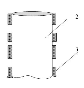 Processing method of cylindrical component with mask micro-structure on outer curved surface