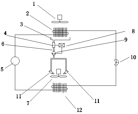 Air-conditioning system with condensed water recycling device