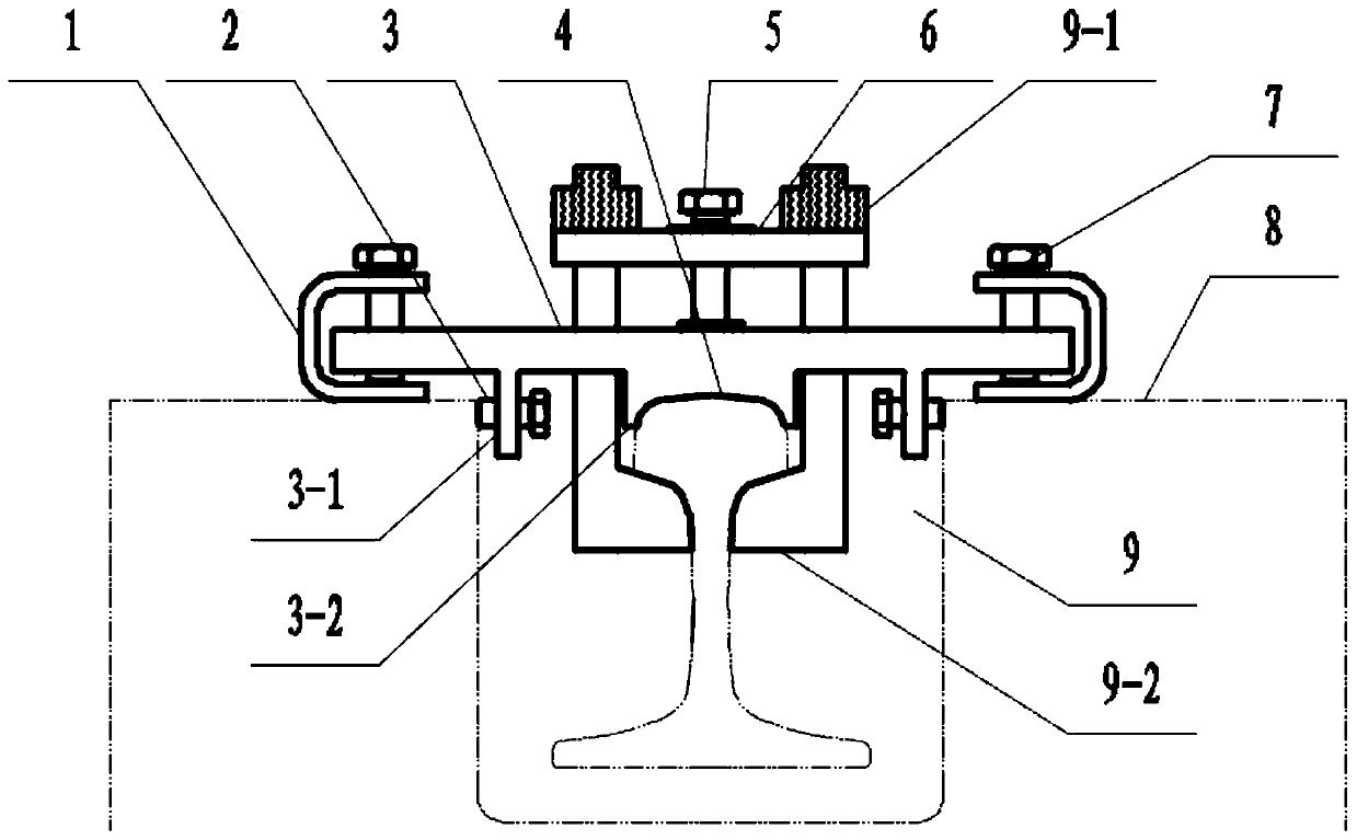 Rail regulation device in groove