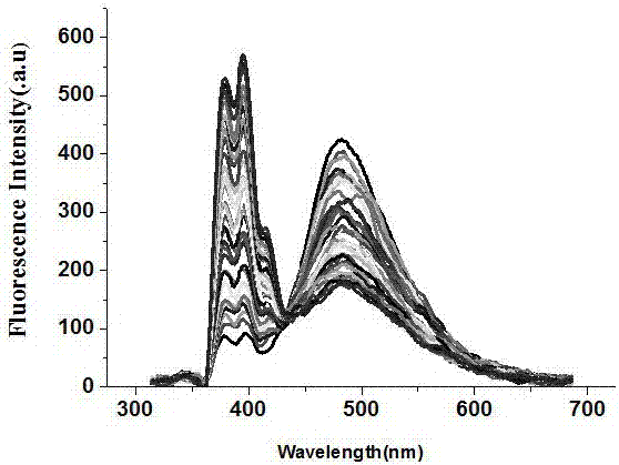 Ratio fluorescence probe for identification of nilotinib, preparation and identification method thereof