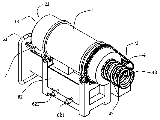 A screw conveying degreasing process