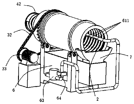 A screw conveying degreasing process