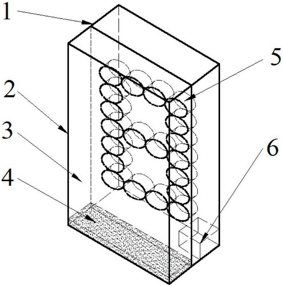 Magnetic liquid countdown apparatus