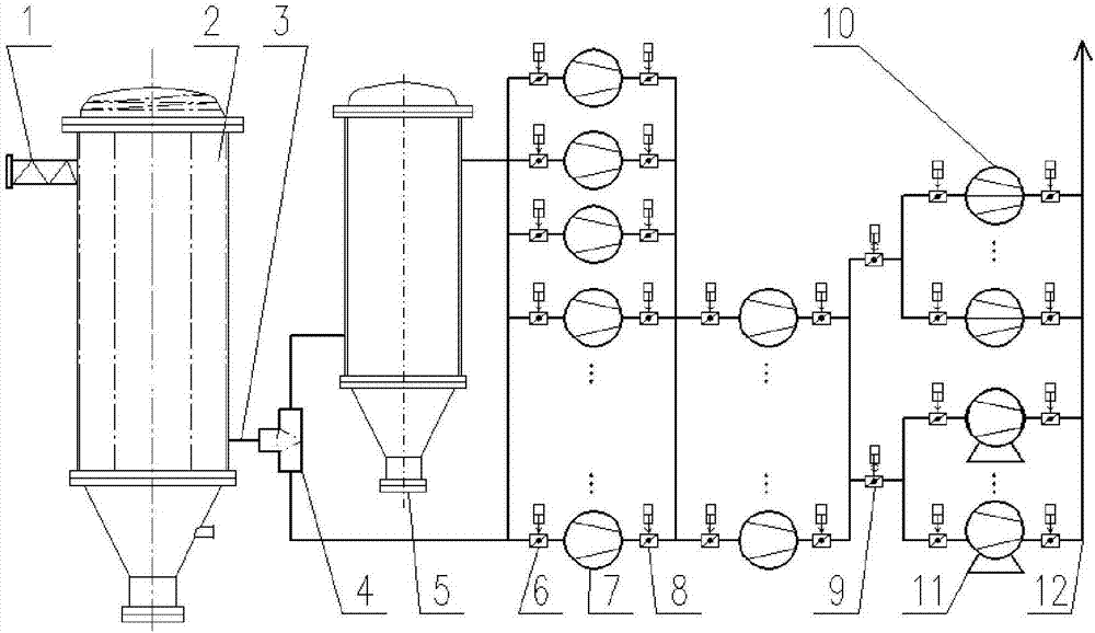 Switchable mechanical pump air-exhausting device for vacuum refining of molten steel