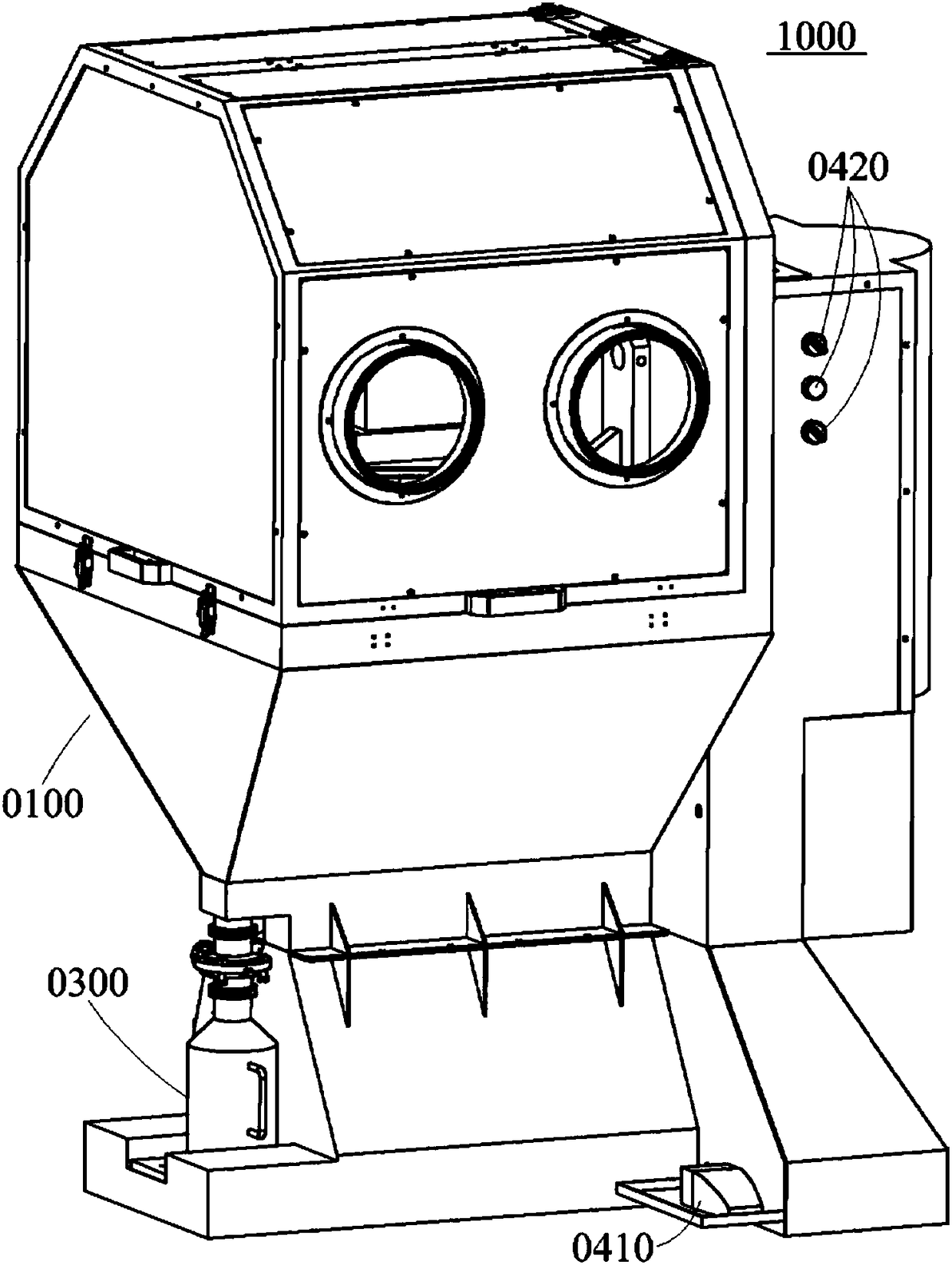 Workpiece automatic clearing device