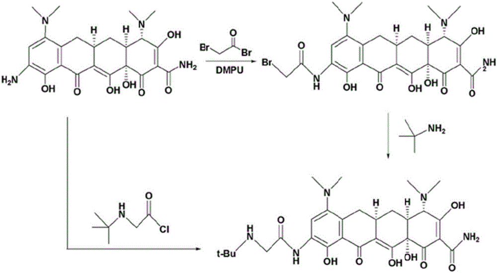 Method for preparing tigecycline intermediate