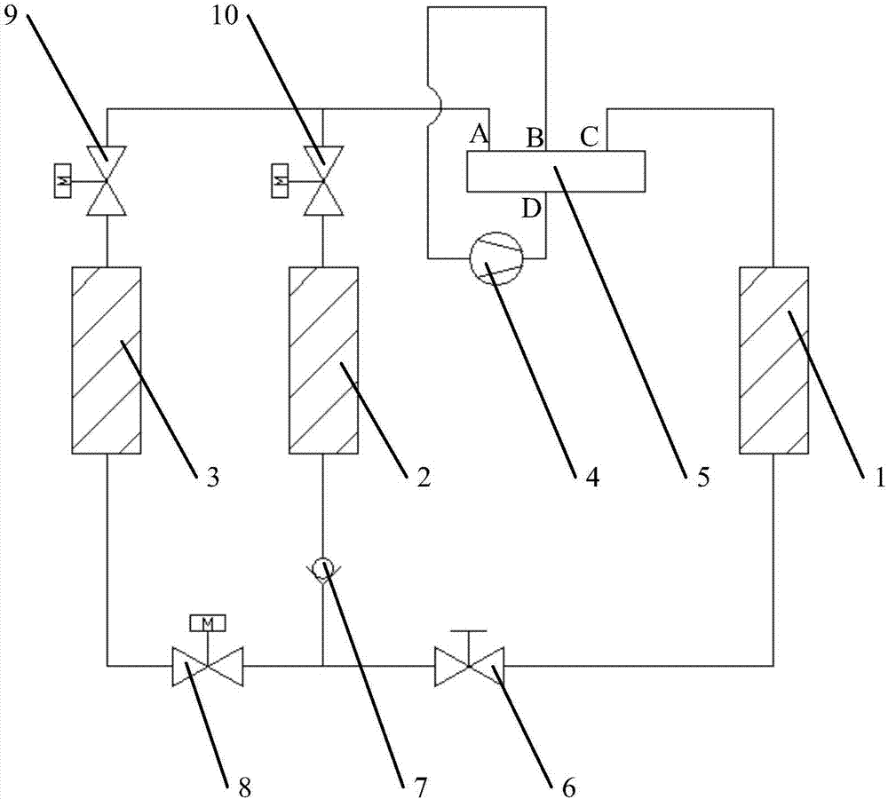 Defrosting system of air-source heat pump