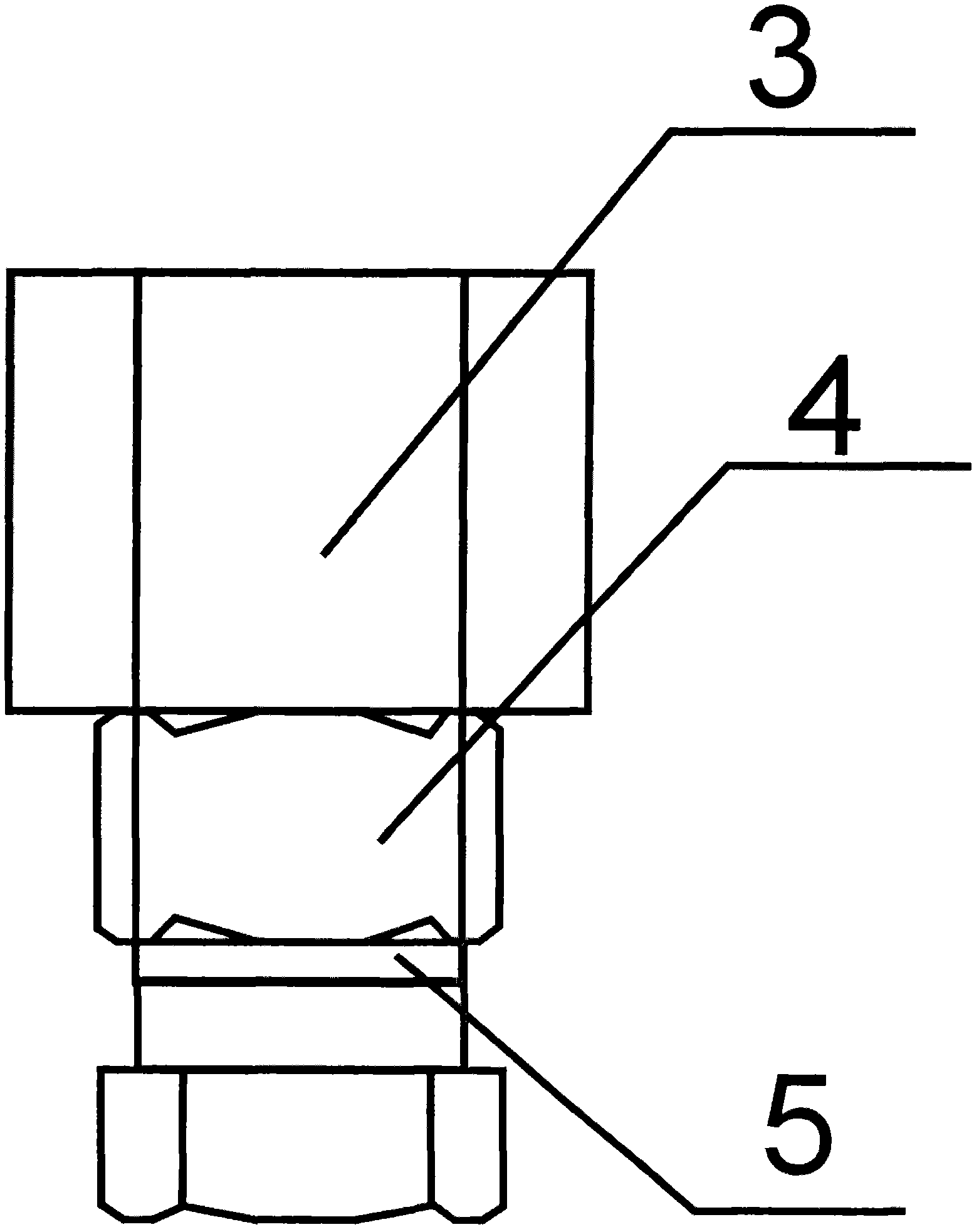 Process for assembling heat contact rod end part of billet hold-out rod