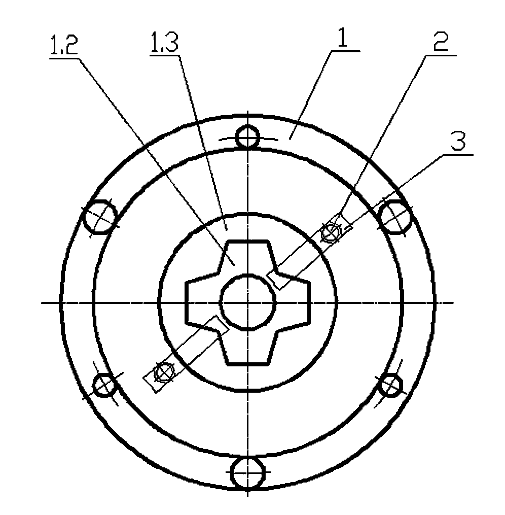 Locating and turning fixture for large end face and shaft hole of valve deck of stop valve