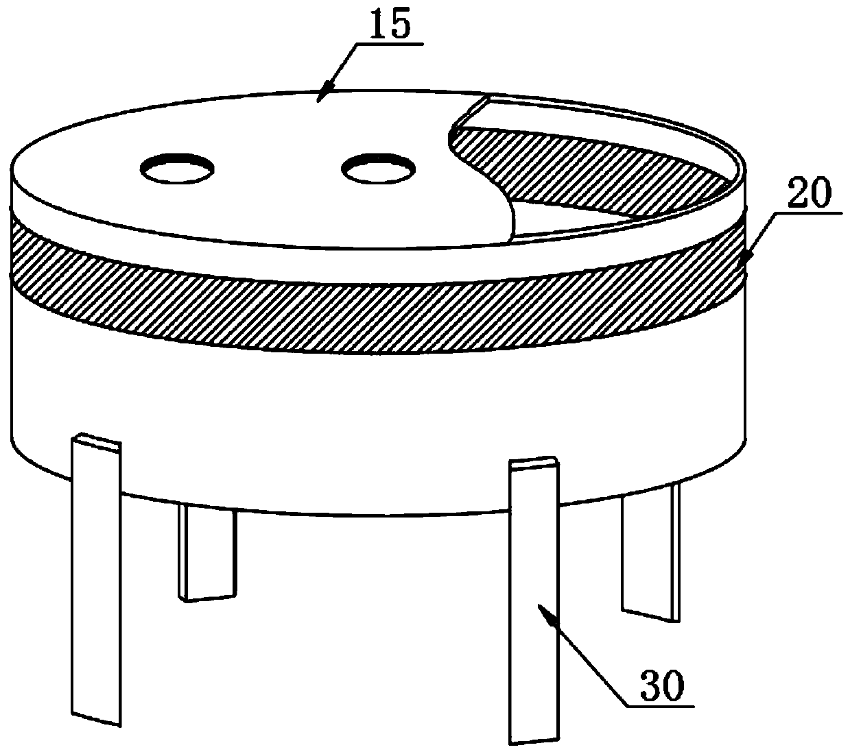 Polishing device with high safety for industrial design