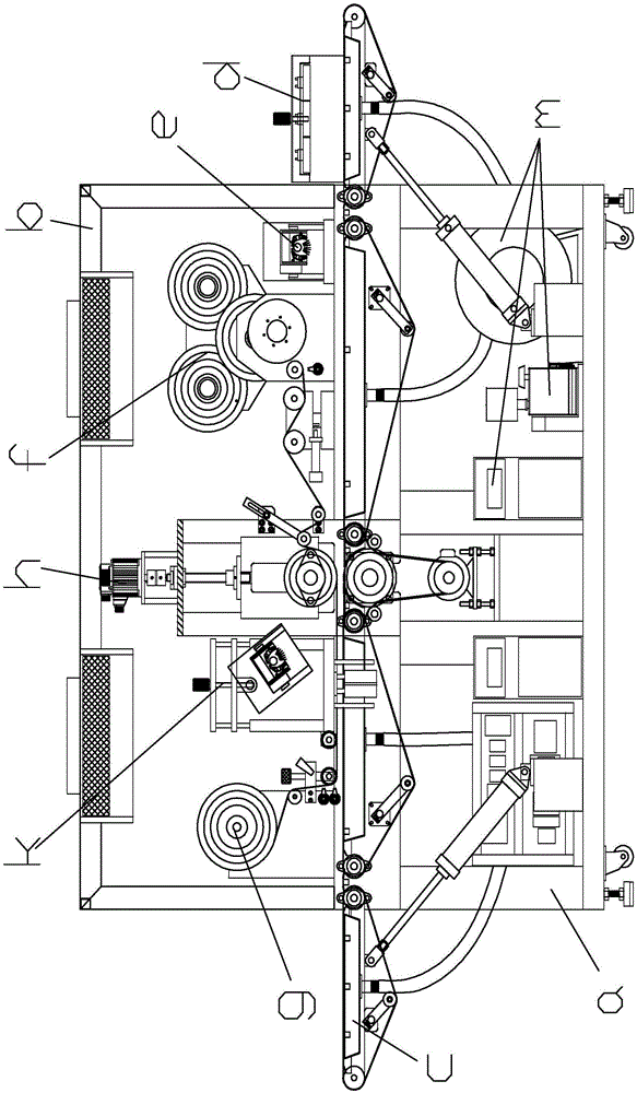 Full-automatic silk screen cold-ironing printing machine